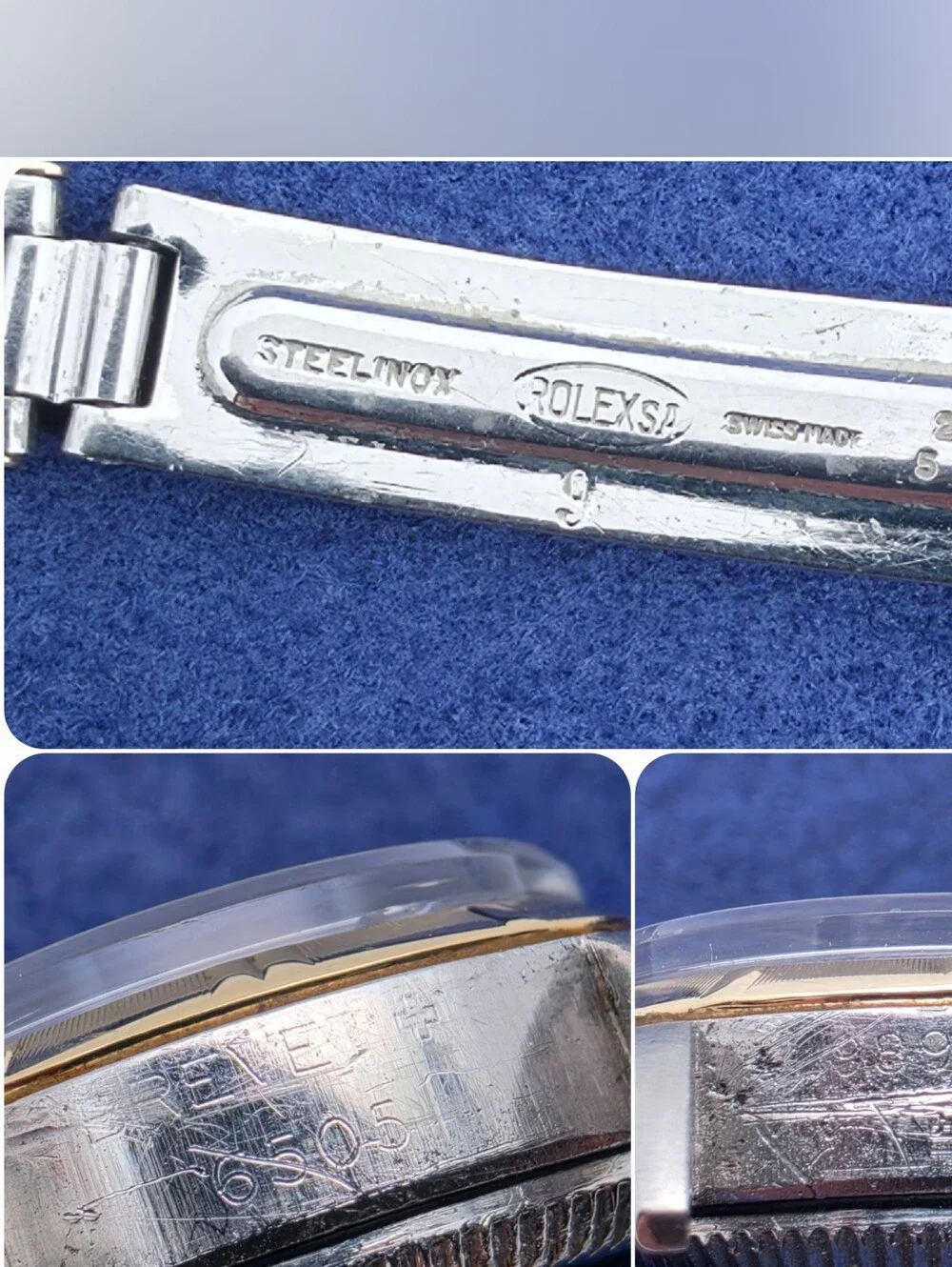 Vintage 1954 Rolex Oyster Perpetual Ladies Watch 6505 Stainless & 18k Gold + COA